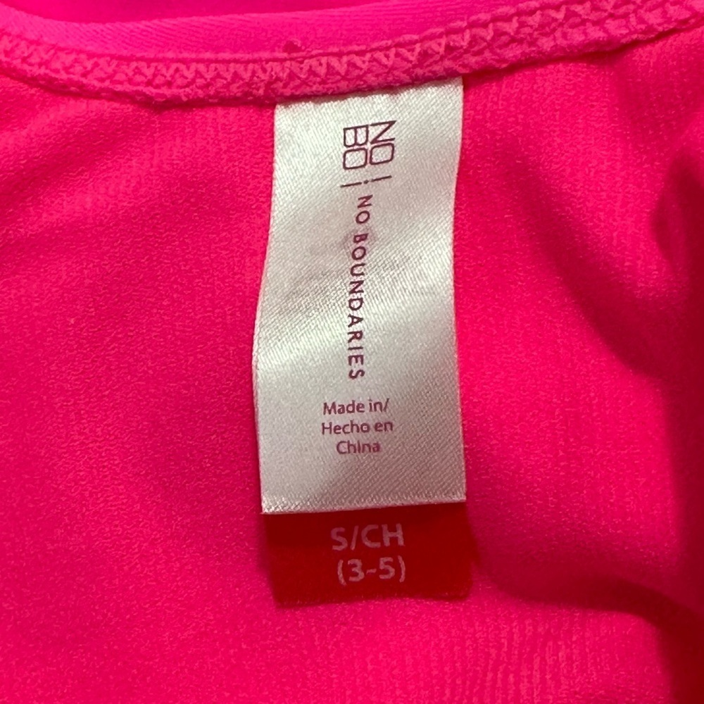 🌸 No Boundaries Junior's Classic One-Piece Swimsuit - Pink Sizzle (Size S, NWT) - Picture 9 of 12